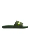 Dsquared2 Logo Slippers In Green