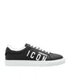Dsquared2 Icon Logo-print Low-top Sneakers In Black