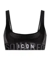 Dsquared2 Icon Motif Bandeau Bra In Black