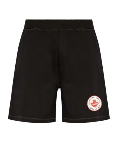 Dsquared2 Logo Sports Shorts In Black