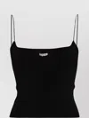 Dsquared2 Logo Plaque Knitted Cropped Top