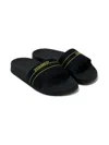 Dsquared2 Logo-strap Flip Flops In Black