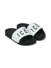 Dsquared2 Logo-strap Flip Flops In White