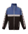 Dsquared2 Logo-stripes Zip-up Sweatshirt In Black