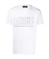 Dsquared2 Logo-studded Short-sleeve T-shirt In White