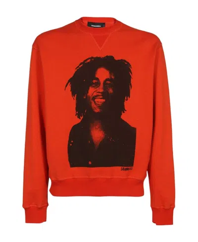 DSQUARED2 PHOTOGRAPH-PRINT SWEATSHIRT