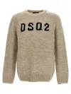 Dsquared2 Logo Sweater Sweater, Cardigans Gray In Gray