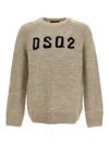 Dsquared2 Logo Sweater Sweater, Cardigans Gray In Gris