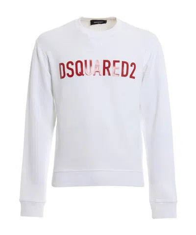Dsquared2 Logo Sweater In White
