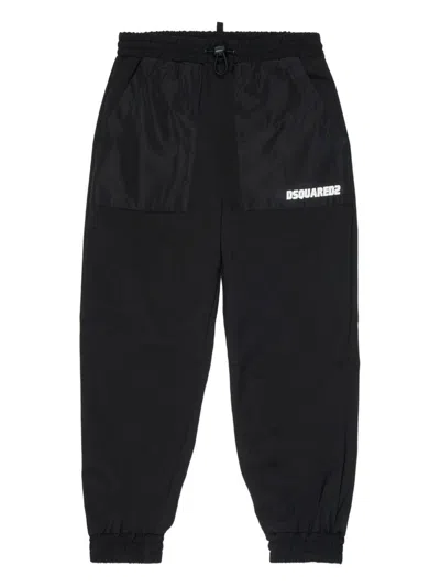 Dsquared2 Kids' Logo Sweatpants In Black