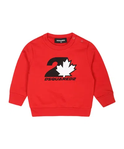 Dsquared2 Logo Sweatshirt In Red