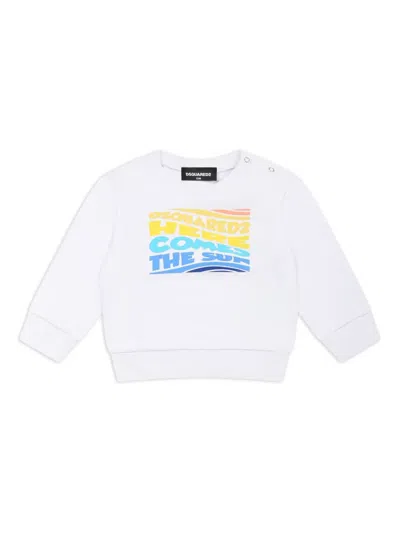 Dsquared2 Babies' Logo Sweatshirt In White