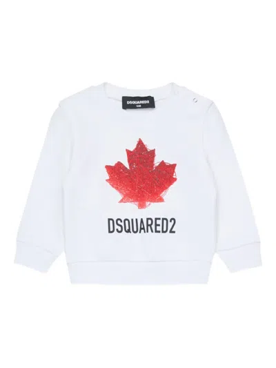 Dsquared2 Babies' Logo Sweatshirt In White