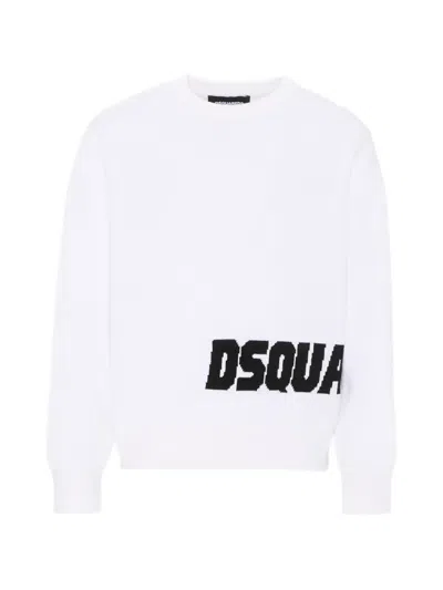 Dsquared2 Kids' Logo Sweatshirt In White