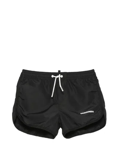 Dsquared2 Logo Swim Shorts In Black