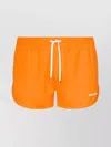 Dsquared2 Logo Printed Drawstring Swim Shorts In Orange