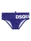 Dsquared2 Logo Swim Trunks In Blue