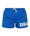 Dsquared2 Logo Polyester Swimsuit In Blue