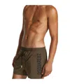 Dsquared2 Badeshorts Mit Logo-print In Brown