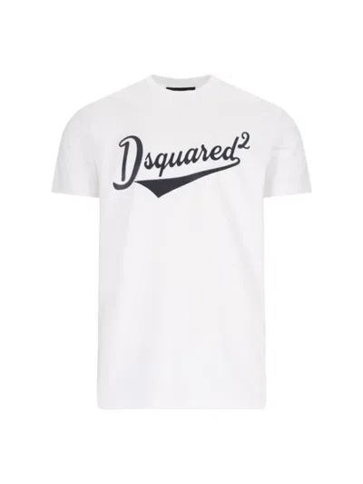 DSQUARED2 LOGO T-SHIRT - WHITE
