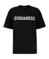 Dsquared2 Oversize Cotton Crew-neck T-shirt In Black