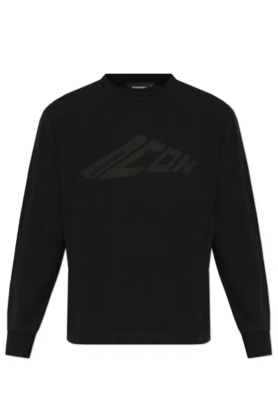 Dsquared2 Logo T-shirt In Black
