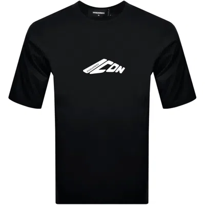 DSQUARED2 DSQUARED2 LOGO T SHIRT BLACK