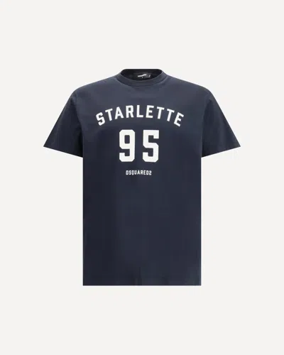 Dsquared2 Logo T-shirt In Blue