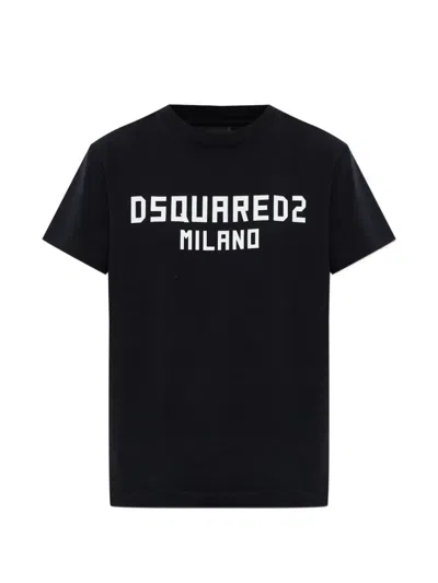 Dsquared2 Logo T-shirt In Black