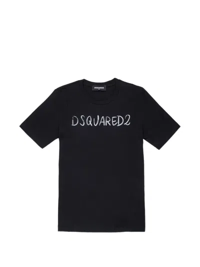 Dsquared2 Logo T-shirt In Blue