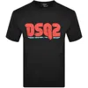 Dsquared2 Crew Neck Willowdale T-shirt With Printed Logo In Black