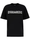 Dsquared2 Woman T-shirt Black Size L Cotton In Black