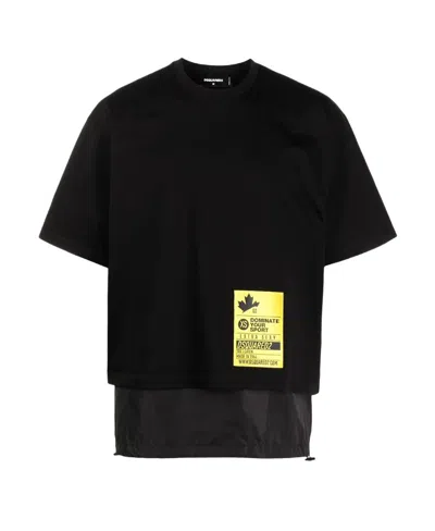 Dsquared2 Logo T-shirt In Black