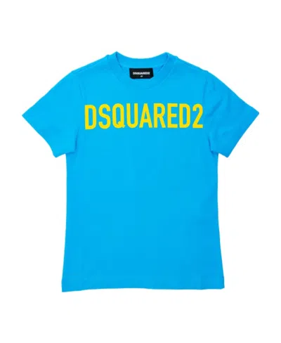 Dsquared2 Logo T-shirt In Blue