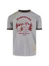 Dsquared2 Vintage Print Relaxed-fit T-shirt With Contrasting Trim