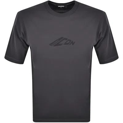 DSQUARED2 DSQUARED2 LOGO T SHIRT GREY