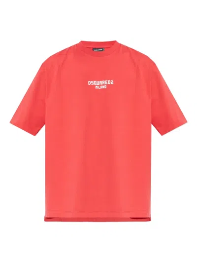 Dsquared2 Logo T-shirt In Red