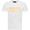 Dsquared2 Crew Neck Cracked Effect Graphic Print