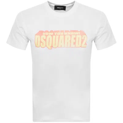 DSQUARED2 DSQUARED2 LOGO T SHIRT WHITE