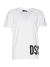 Dsquared2 Cool Fit Dsq2 Logo T-shirt In White