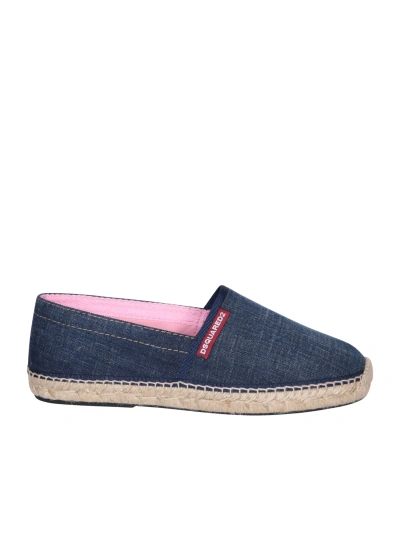 Dsquared2 Logo Tag Blue Espadrillas