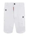 Dsquared2 Logo-tag Chino Shorts In White