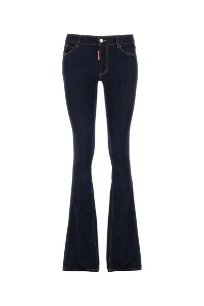 Dsquared2 Mid-rise Flared Jeans In Black