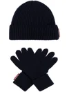 Dsquared2 Set-of-two Wool Beanie In Black