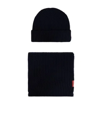 Dsquared2 Logo-tag Wool Scarf In Black