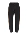 Dsquared2 Logo-tape Tapered Trousers In Black