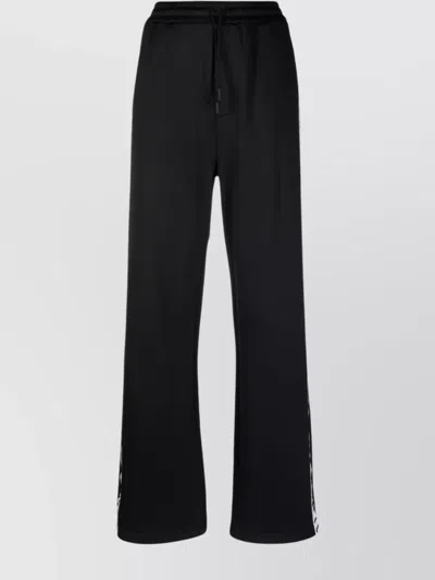 DSQUARED2 LOGO TAPE WIDE-LEG TRACK PANTS