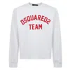 Dsquared2 Logo Team Sweatshirt In White
