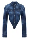 Dsquared2 로고 탑 In Blue