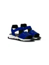 Dsquared2 Logo Touch-strap Sandals In Blue